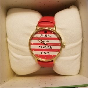 New Kate Spade Red Paris and the Single Girl Watch